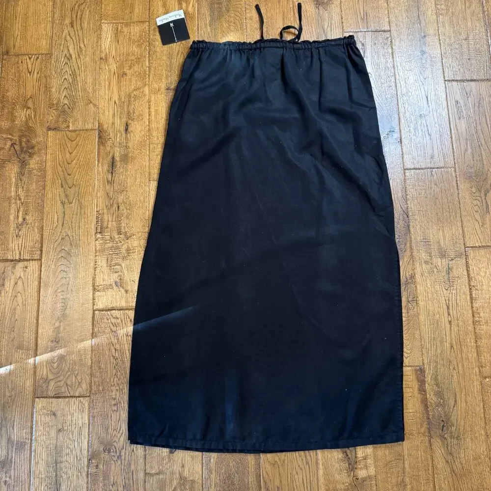 NWT Madison Studio Women’s Jacket Skirt Suit 2-piece Set 100% Tencel Black L/XL